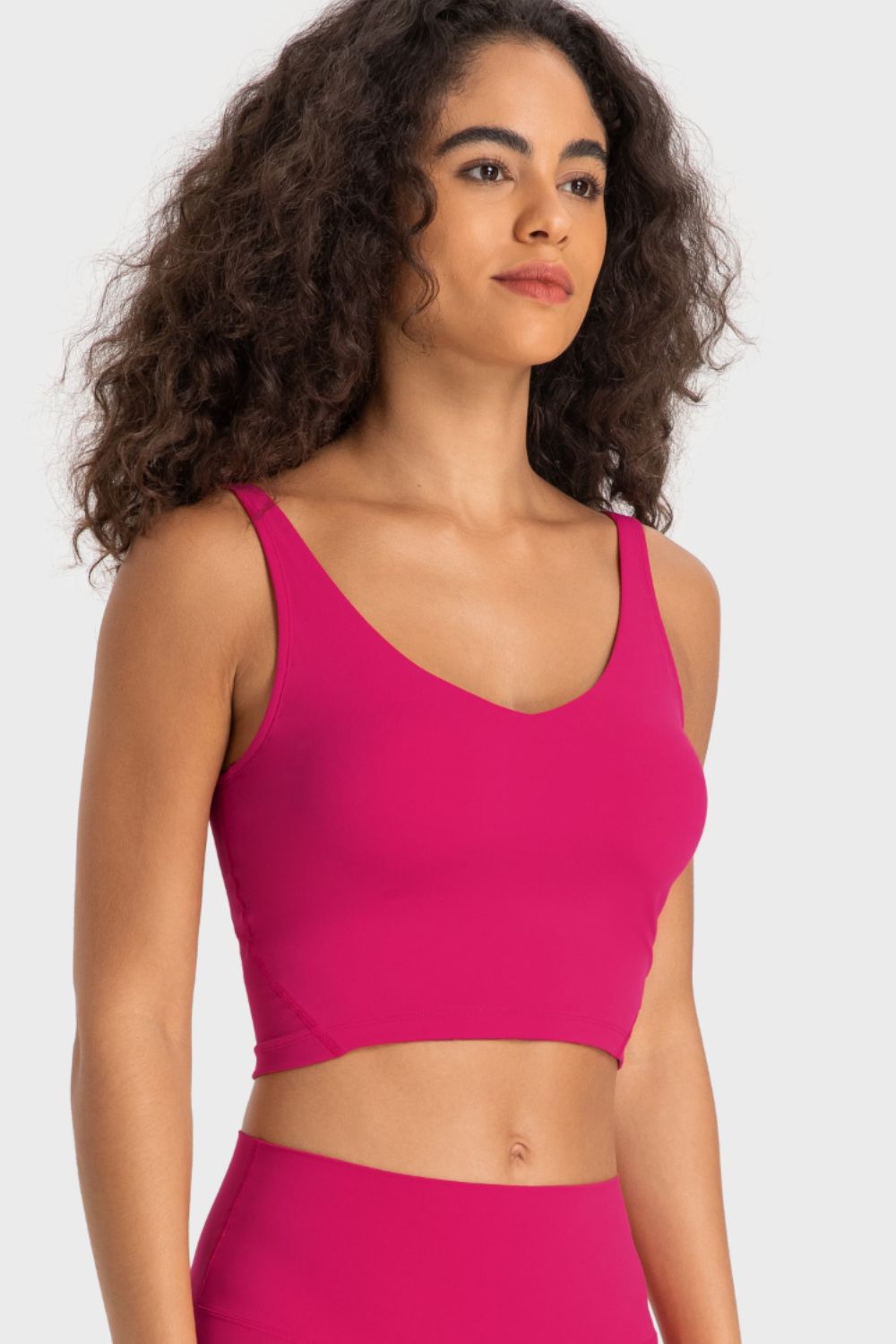 Millennia Deep V-Neck Crop Sports Bra