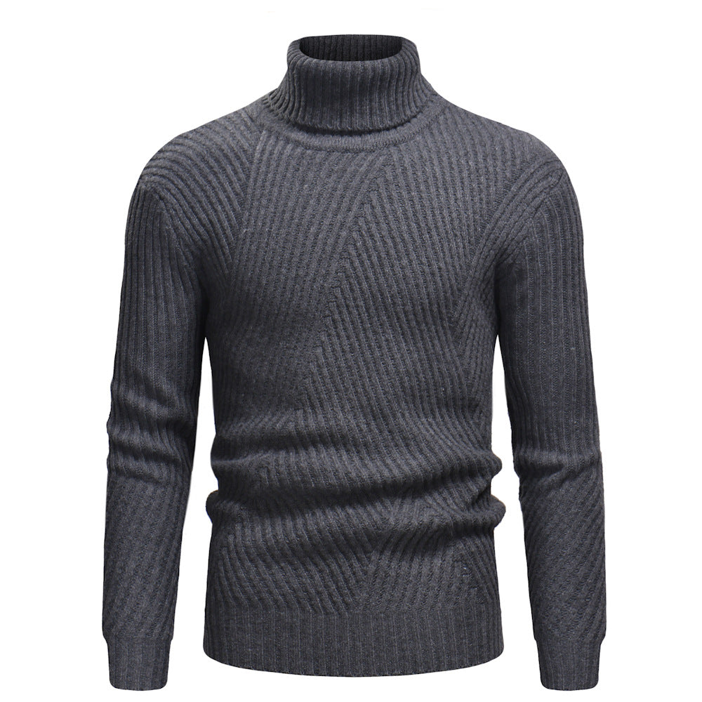 Turtleneck striped sweater
