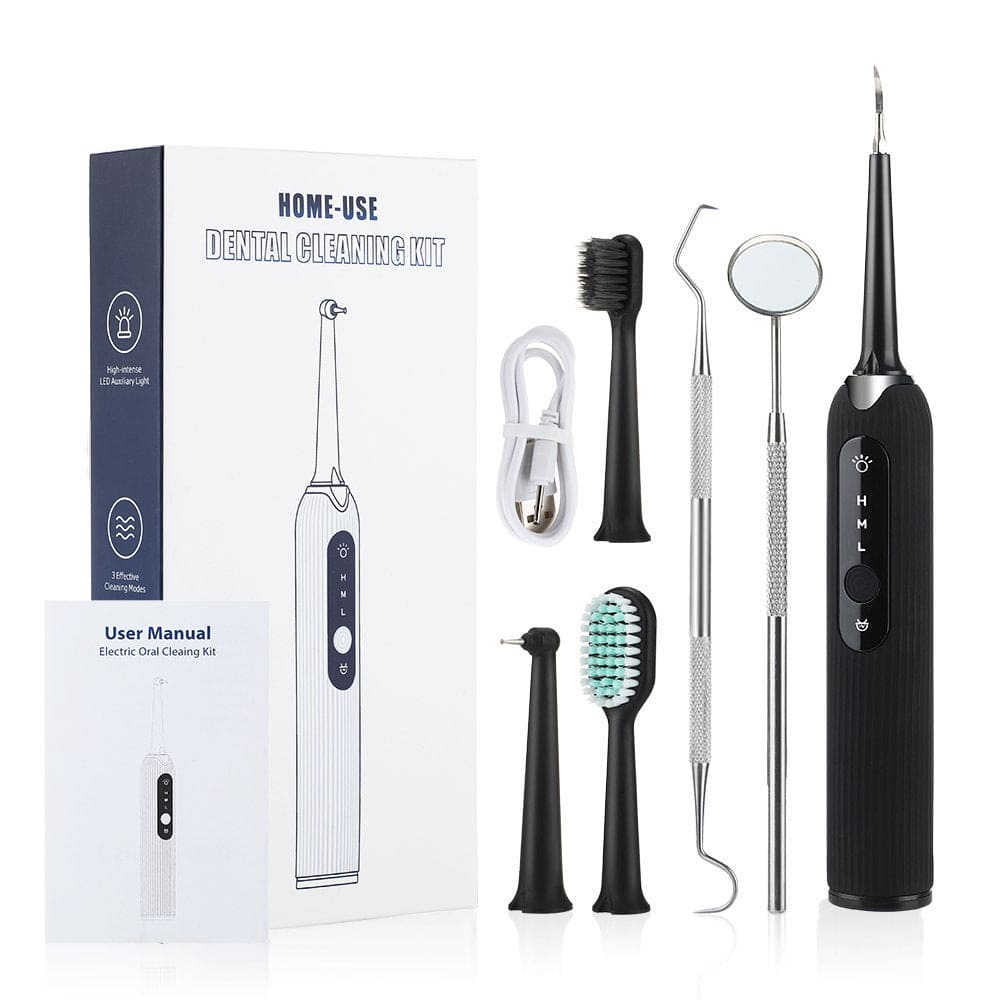 Portable Household 3-Gear Oral Cleaning Tool Replacement Set