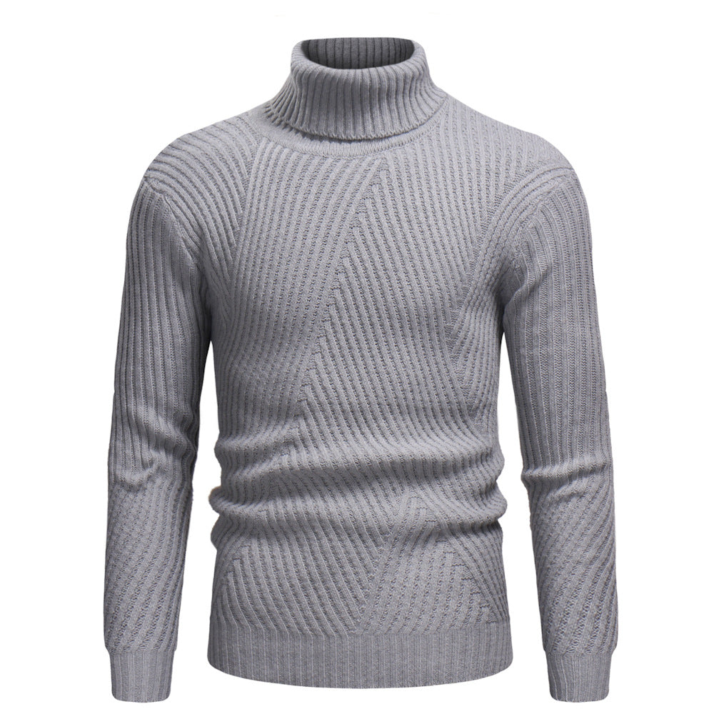 Turtleneck striped sweater