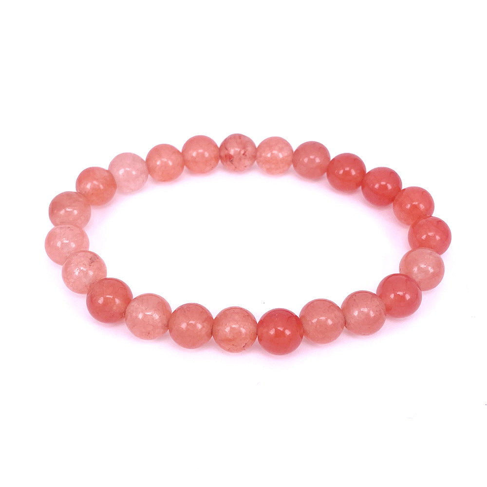 Orange Stone Beaded Yoga Bracelet