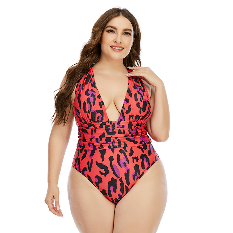 Plus Size Plus Size New One-Piece Swimsuit  Woman  Swimsuit Extra Large  Swimsuit