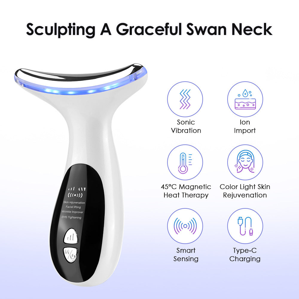 Neck Beauty Instrument Lifting And Tightening Fade Neck Pattern French Pattern Head Lifting Pattern Facial Neck Massager