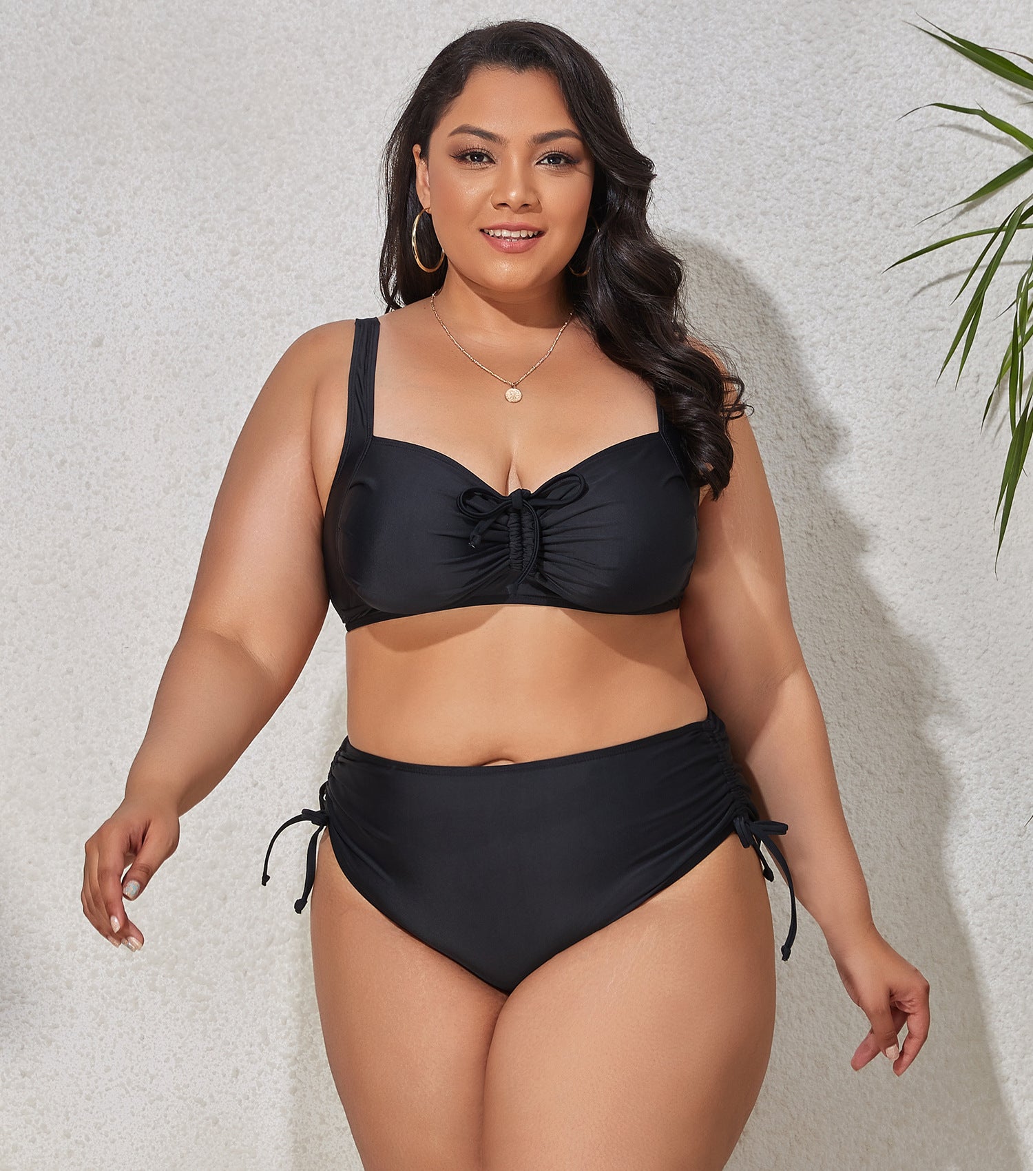 Plus Size Sexy  Split Swimwear Swimsuit Female