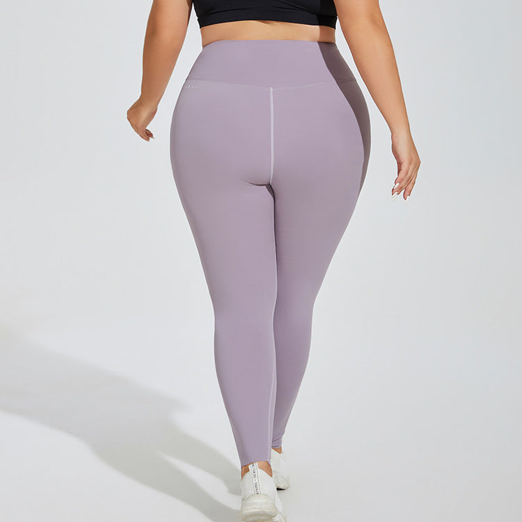 Plus Size Yoga Pants High Waist Hip Lift Seamless Cloud Sense Women Fitness Sportswear Quick Drying Tights Cropped Trousers