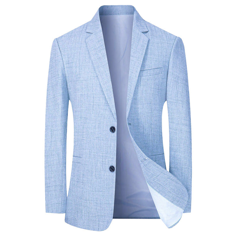 Spring and Autumn 2024 New Young and Middle-aged Men's Business Casual Suit Thin Dad One Piece Suit Jacket