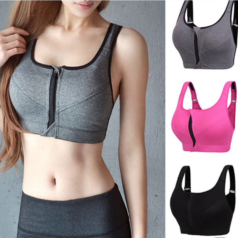 Sport yoga sports underwear hollow grid breathable hole large size non-steel ring sports bra vest female Europe and the United States