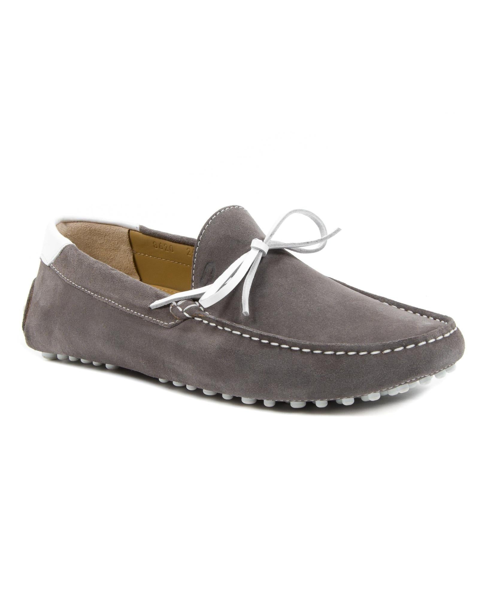 Hand-Stitched Suede Loafers with Rubber Soles - 43 EU