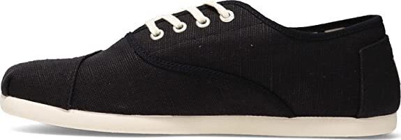 TOMS Heritage Mens Canvas Casual Shoes Sneakers Lace Up Low Cut - Black - US 11