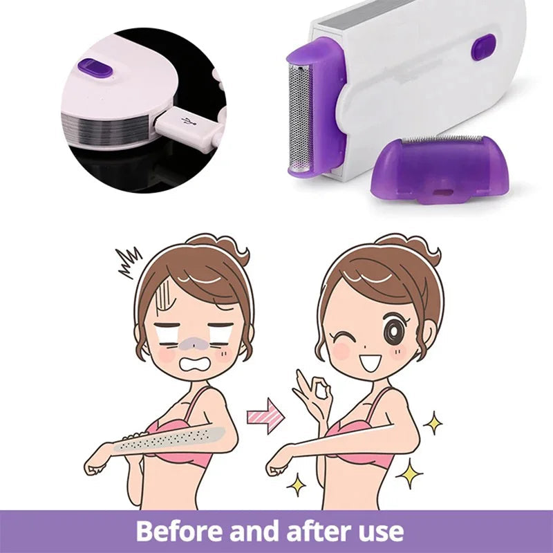 NNEOBA Painless Laser Touch Epilator Kit