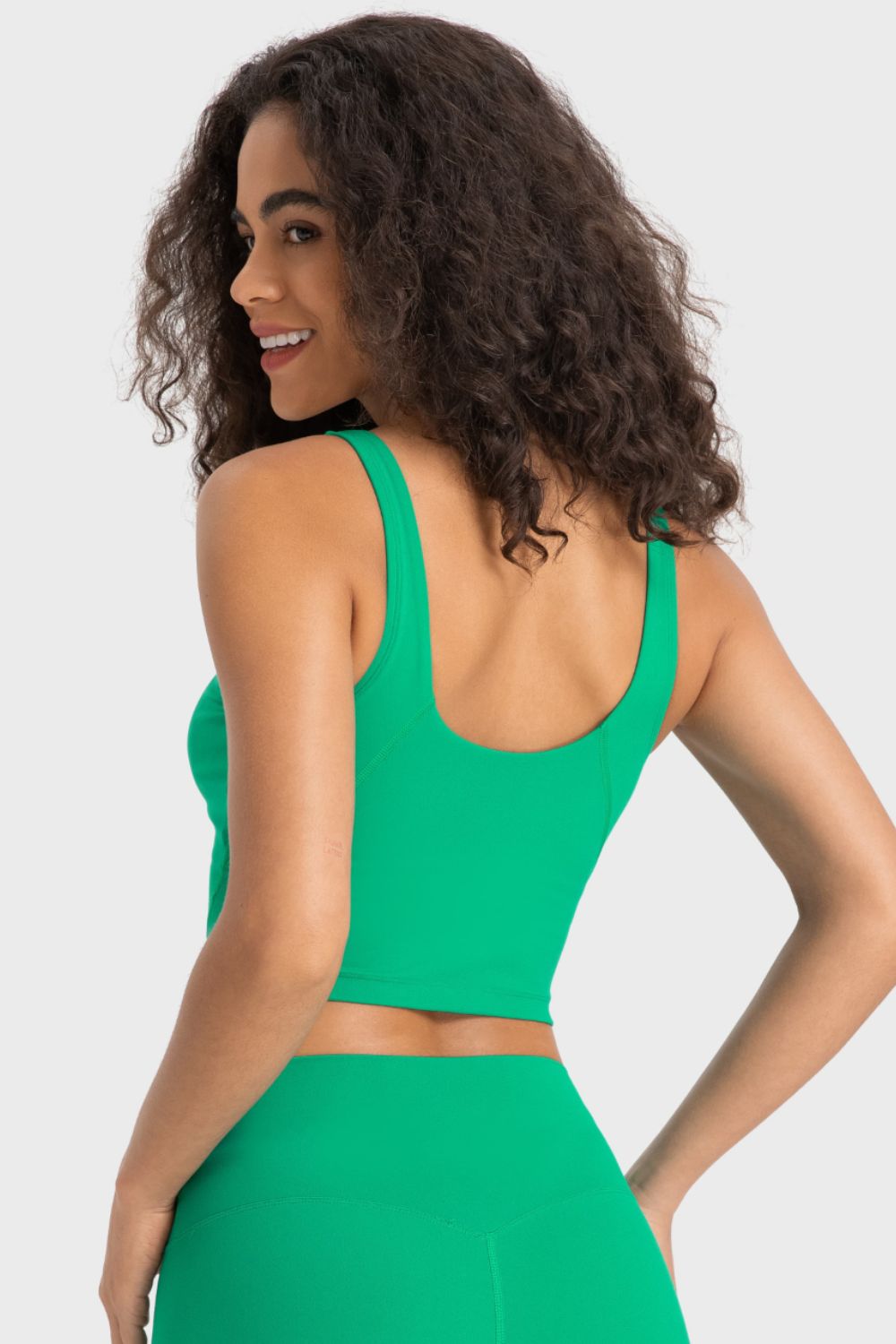 Millennia Deep V-Neck Crop Sports Bra