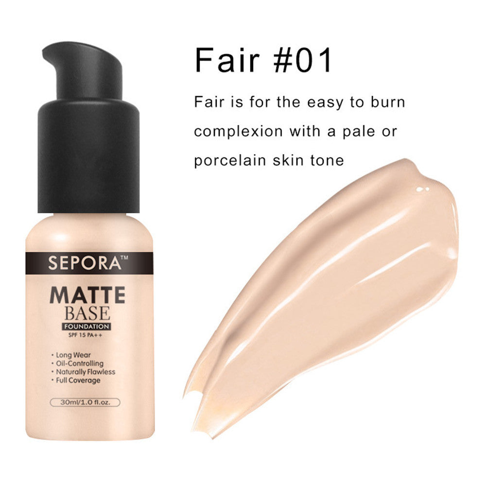 Isolate Waterproof Natural Concealer Base Makeup Matte Liquid Foundation Oil Control Foundation Cream