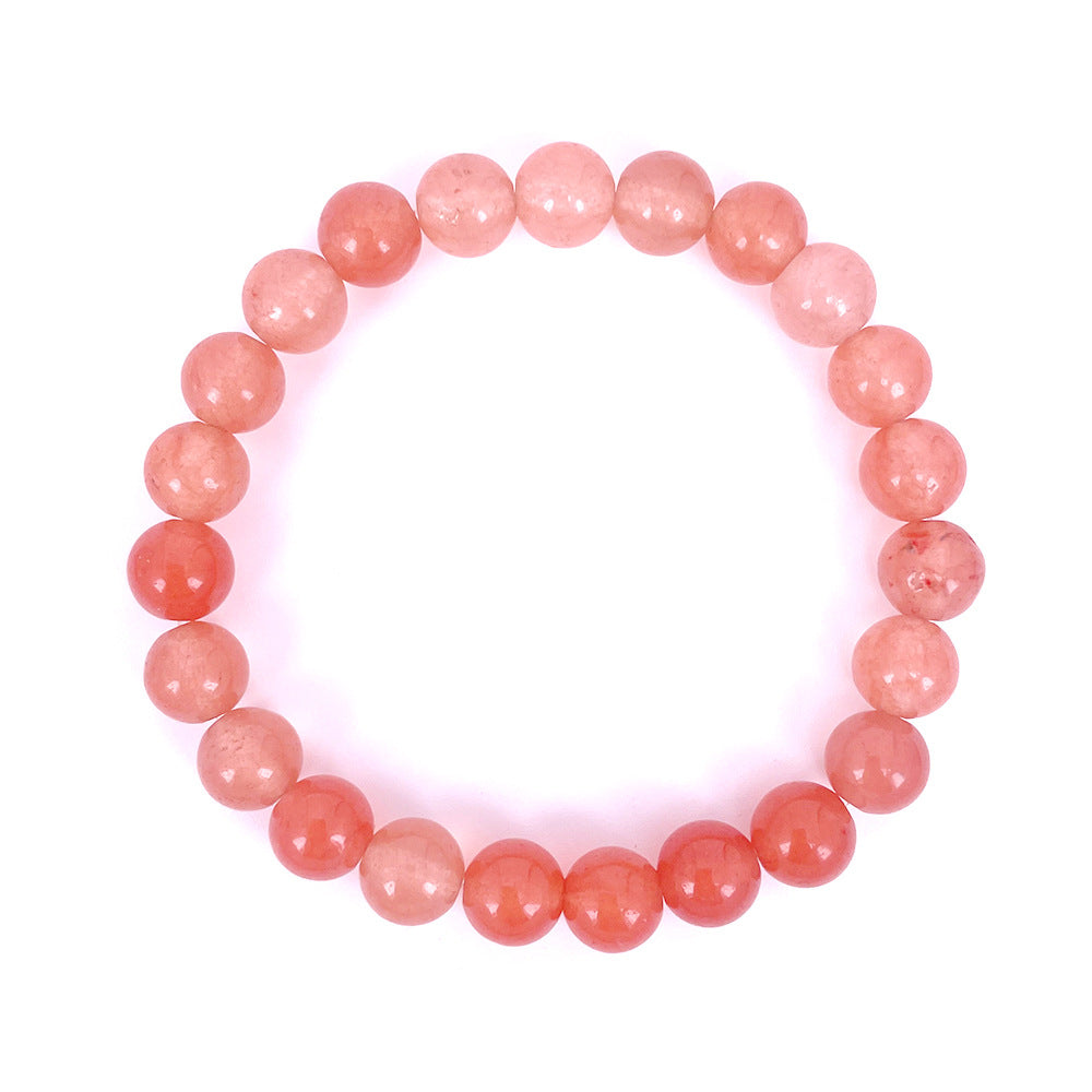 Orange Stone Beaded Yoga Bracelet