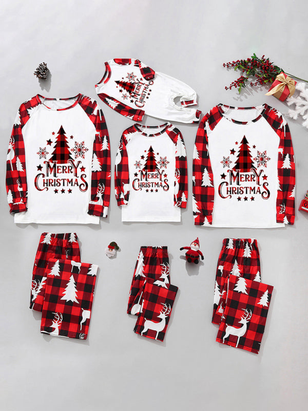 Family Christmas Matching Plaid Pajama Sets