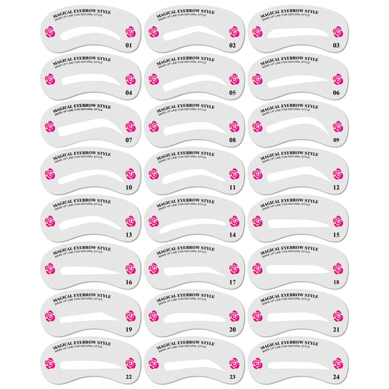 24 set eyebrow cards Rswank