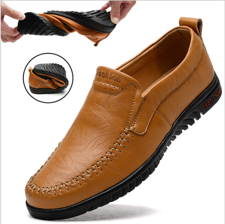 Men Shoes Genuine leather Comfortable Men Casual Shoes Footwear Chaussures Flats Men Slip On Lazy Shoes Zapatos Hombre Rswank