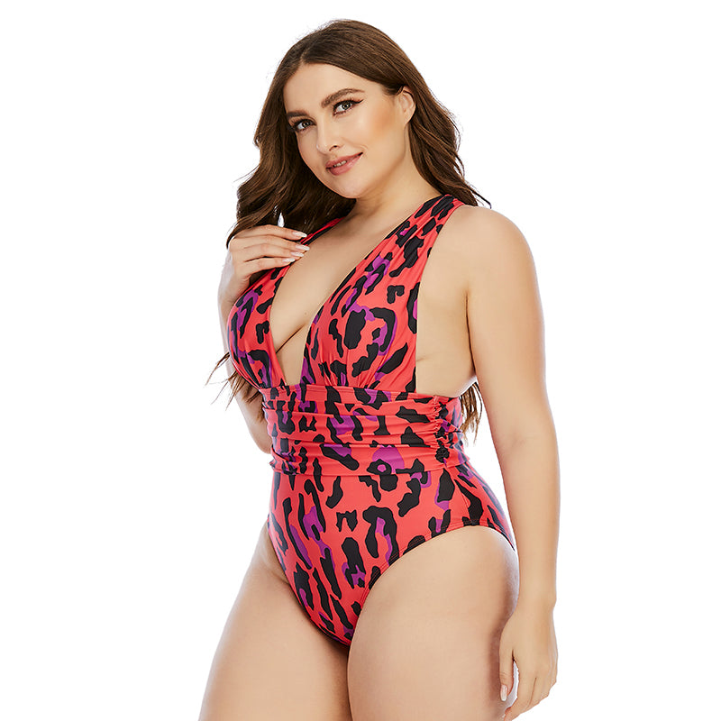 Plus Size Plus Size New One-Piece Swimsuit  Woman  Swimsuit Extra Large  Swimsuit