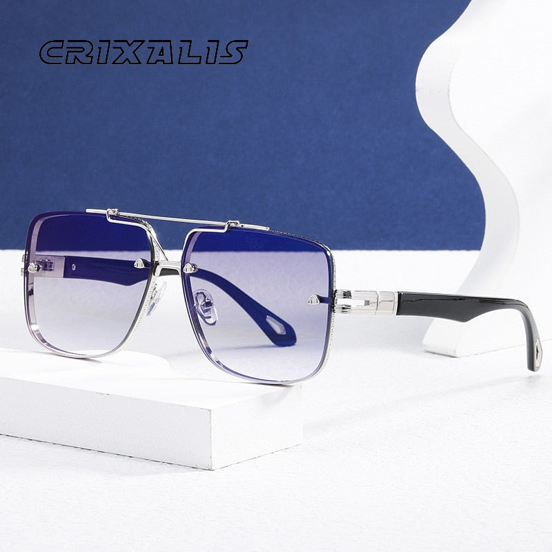 CRIXALIS Vintage Sunglasses Women 2022 Fashion Trend Square Sun Glasses For Men Brand Designer Rswank