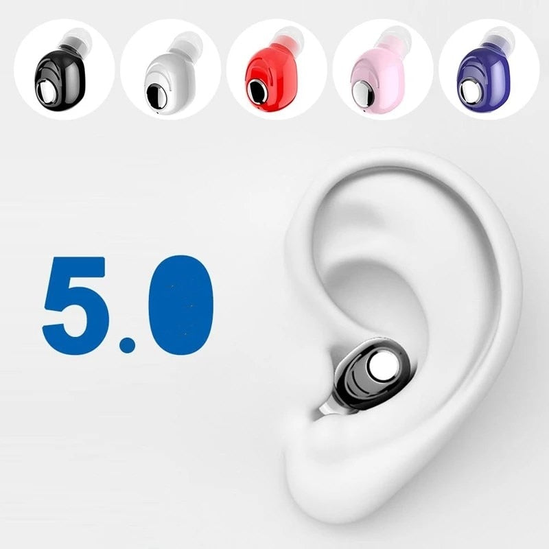 Mini In-Ear 5.0 Bluetooth Earphone HiFi Wireless Headset Rswank