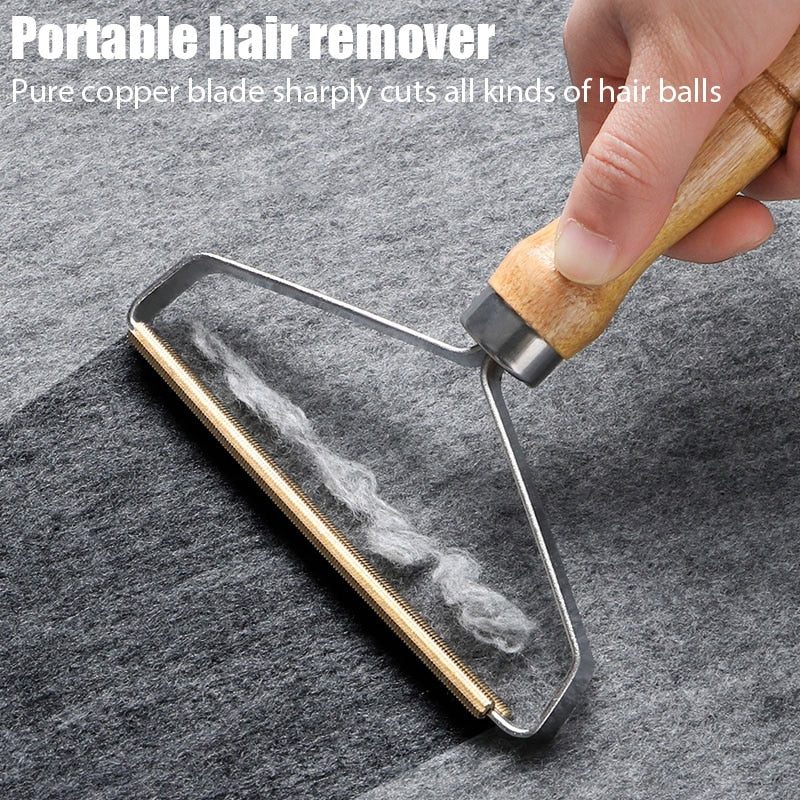 Pet Hair Remover Portable Manual Scraper Lint Cleaner Sticky Brush