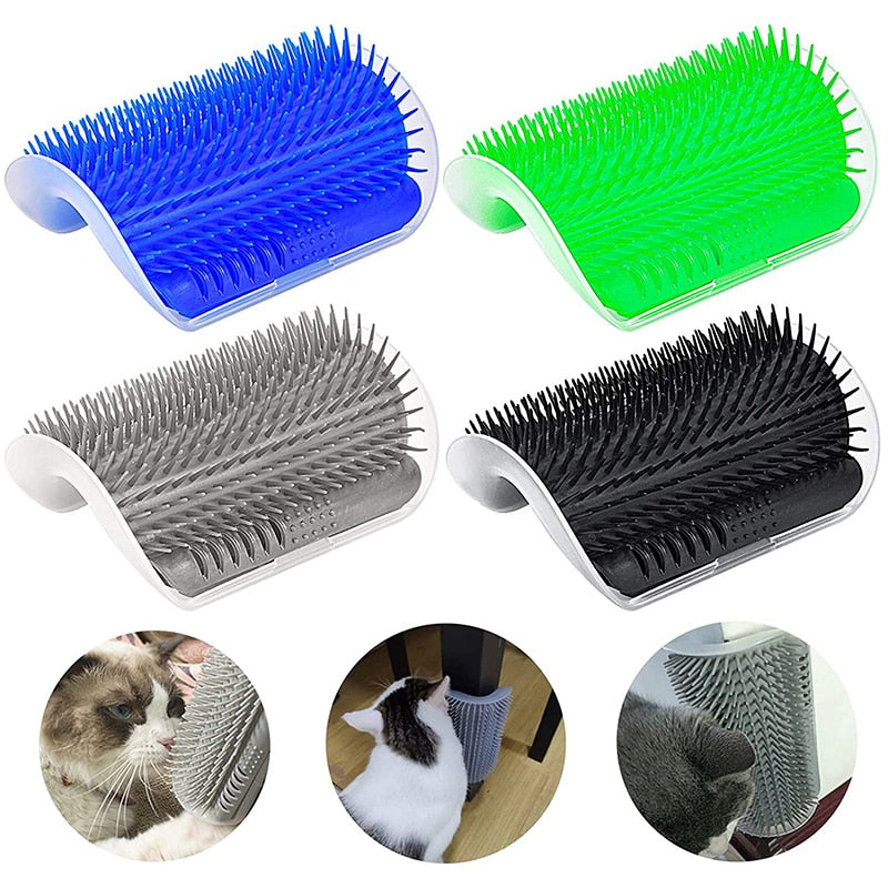 Pet Brush Comb Play Cat Toy Softer Cat Self Groomer Massage Comb