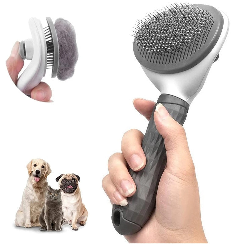 Pet Comb Stainless Steel Needle Comb Dog And Cat Hair Removal Floating Hair Cleaning