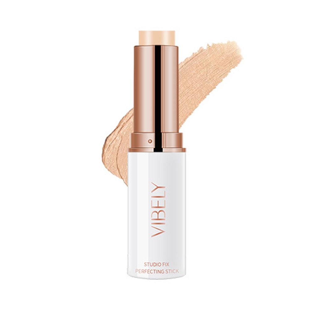 Stick Quick-Fix Highlighter Stick Smoother Moisturizing Concealer Double Head with Brush Contour Neutral Makeup Rswank