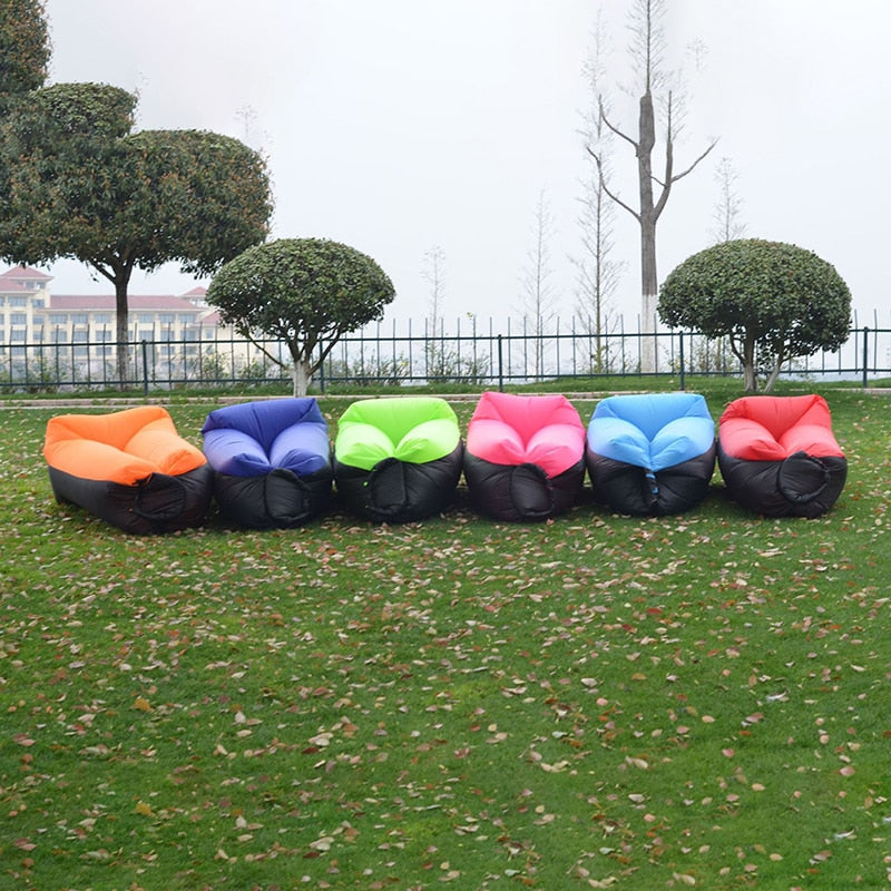 Outdoor Inflatable Sofa Picnic Lazy Air Lounger Camping Sleeping Bed