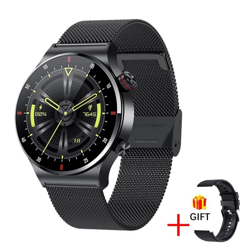 LIGE ECG+PPG Bluetooth Call Smart Watch For IOS Android Rswank