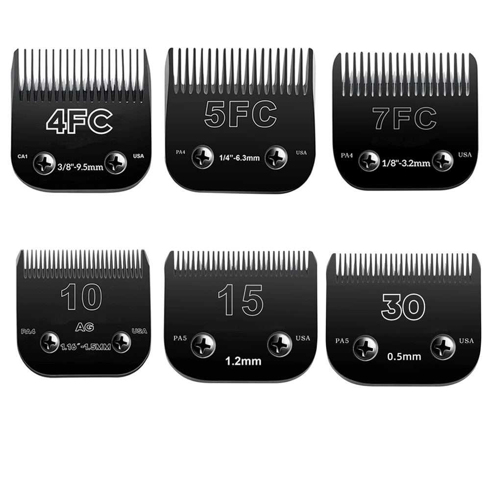 4FC#5FC#7FC#10#15# Black Blade Dog Grooming,Detachable Pet Clipper Blade,