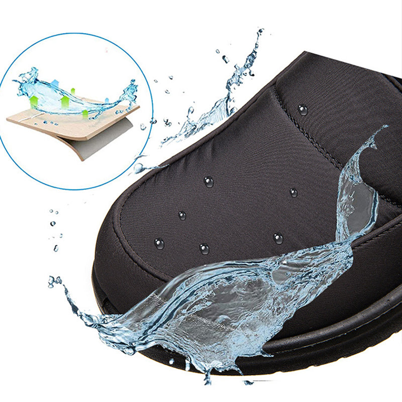 Ankle Boots For Women Non-slip Waterproof Snow Boots Flat Heels Warm Shoes Rswank